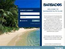 Tablet Screenshot of barbadoseliteclub.com